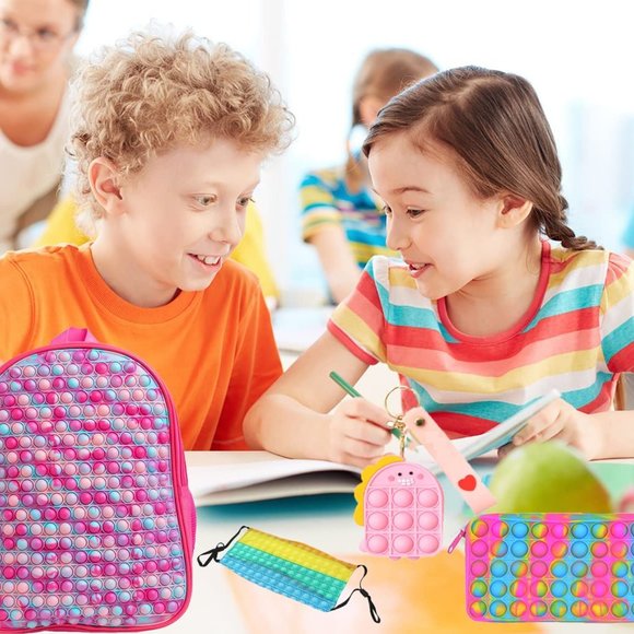 New Fidget School Backpack, Pop--It Backpack for Teens and Kids Backpacks - Picture 4 of 10
